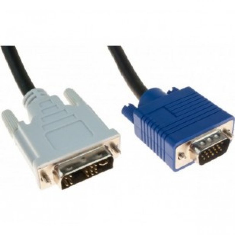 Hypertec 127701-HY câble vidéo et adaptateur 2 m VGA (D-Sub) DVI Noir