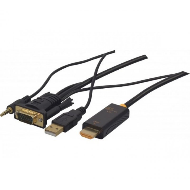 VGA + Audio to HDMI Adapter cord- 1,80 m