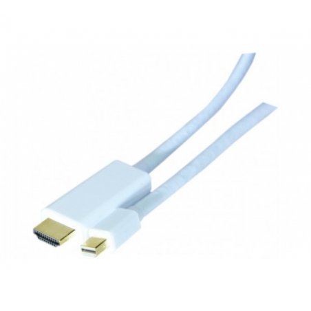 Mini Displayport 1.2 Male to HDMI 2.0 Male cable - 2 m