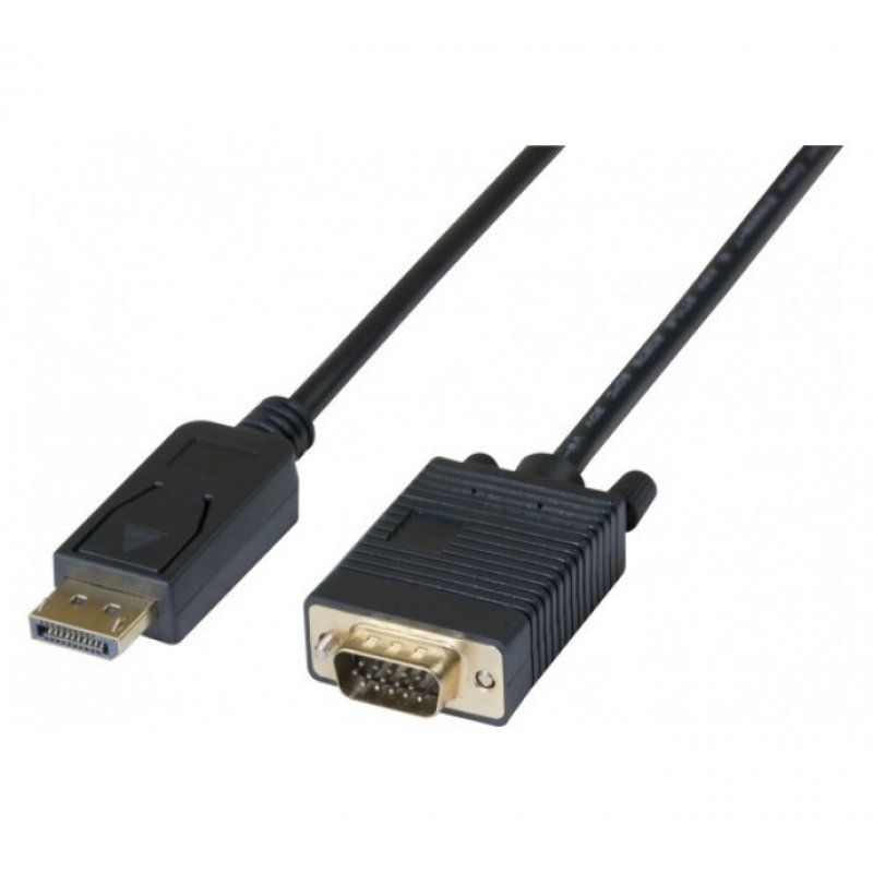 CUC Exertis Connect 128214 câble vidéo et adaptateur 3 m DisplayPort VGA (D-Sub) Noir