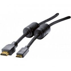 Hypertec 128269-HY HDMI cable 1.5 m HDMI Type A (Standard) HDMI Type C (Mini) Black