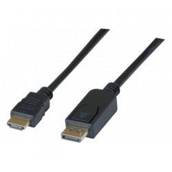 Hypertec 128421-HY video cable adapter 2 m DisplayPort HDMI Black