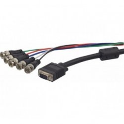 Hypertec 129151-HY video cable adapter 1.8 m VGA (D-Sub) 5 x BNC Black, Blue, Green, Red, White