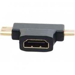 Hypertec 129904-HY cable gender changer Mini HDMI/Micro HDMI HDMI A Black
