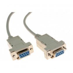 DB9 female/ female null modem serial transfer cord- 5 m