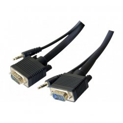 Hypertec 137242-HY VGA cable 15 m VGA (D-Sub) Black