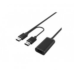 Hypertec 149221-HY USB cable 20 m USB 2.0 USB A 2 x USB A Black