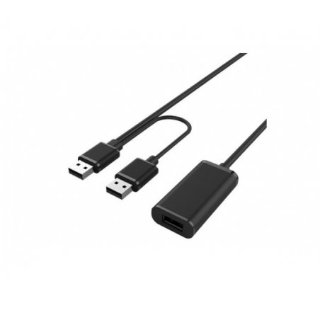 Hypertec 149221-HY USB cable 20 m USB 2.0 USB A 2 x USB A Black