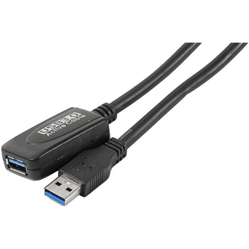 EXC 149254 câble USB 5 m USB 3.2 Gen 1 (3.1 Gen 1) USB A Noir