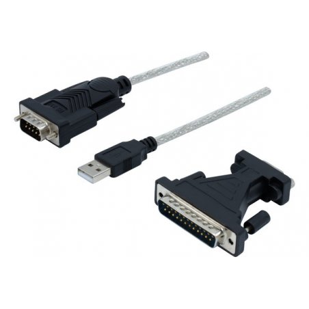 Dacomex 151037 câble vidéo et adaptateur USB Type-A D-Sub (DB-9) Noir