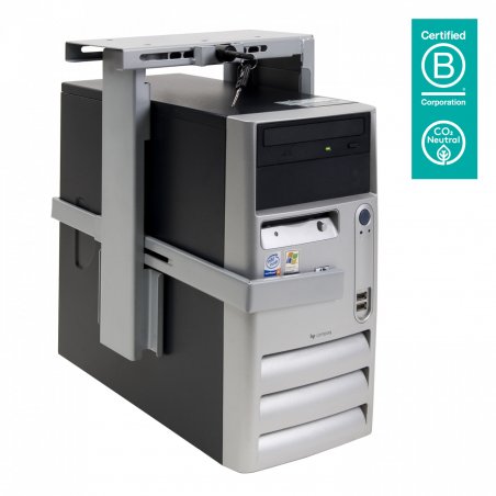 Dataflex top grip security cpu holder- aluminum 3202