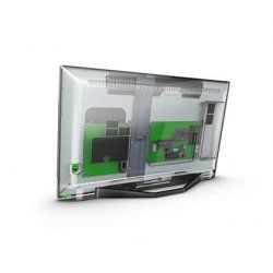 Philips 24HFL3014P/12 TV 61 cm (24") HD Noir, Transparent