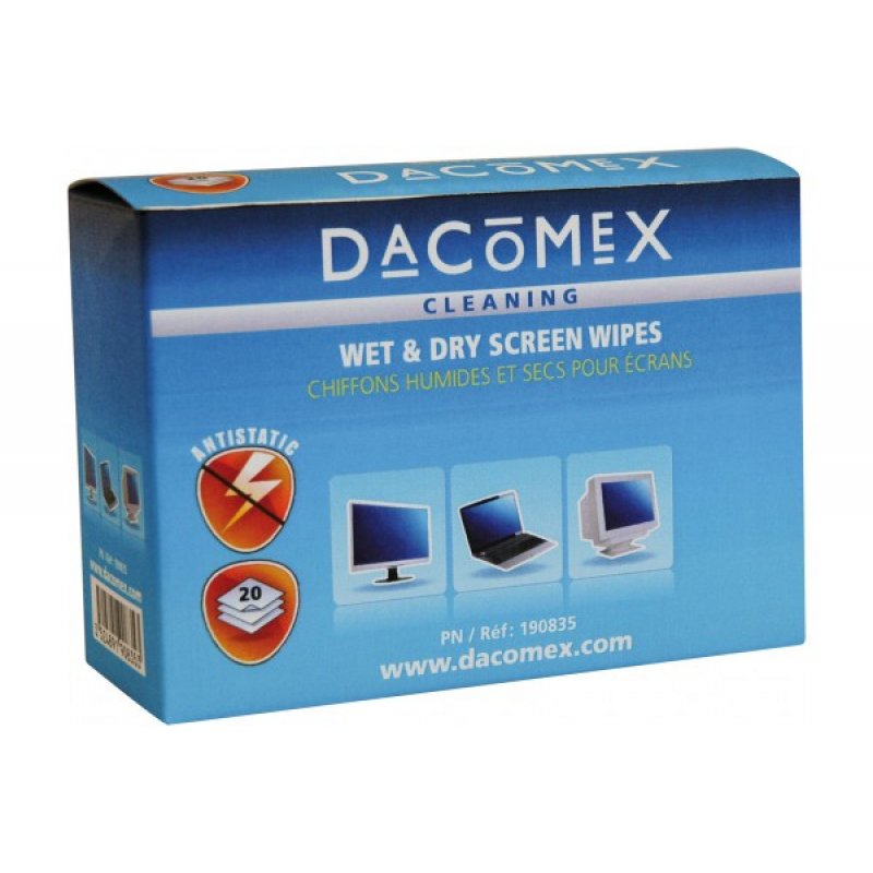 Dacomex 190835 kit de nettoyage pour ordinateur Ordinateur portable Lingettes de nettoyage d'équipement électronique