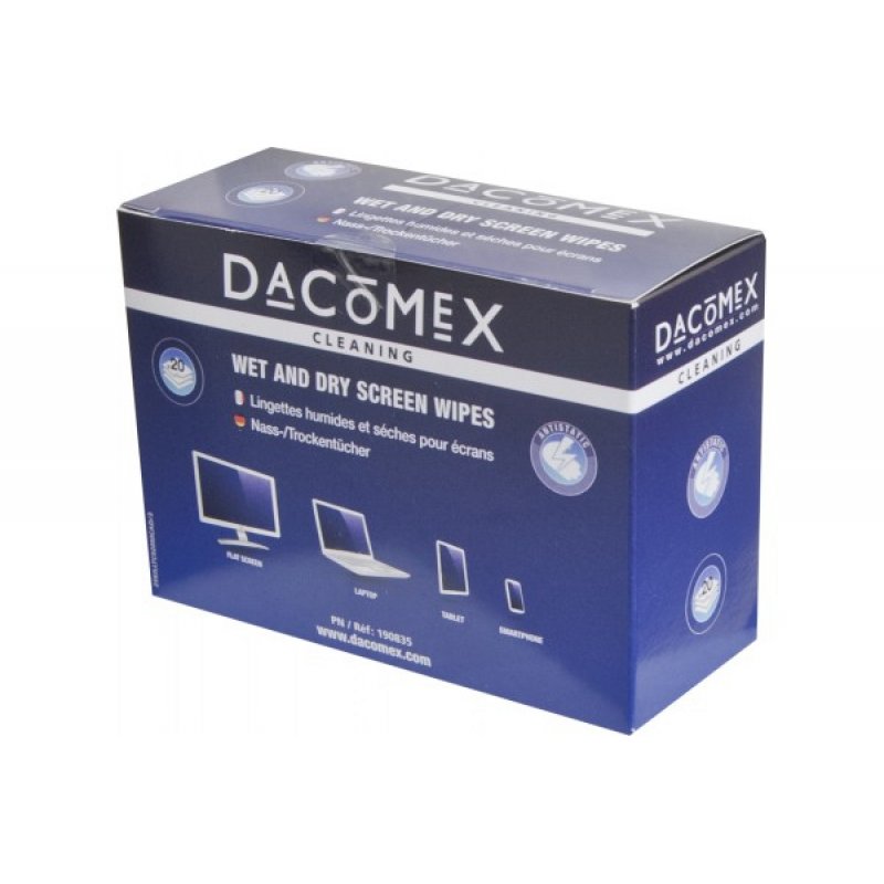 Dacomex 190835 kit de nettoyage pour ordinateur Ordinateur portable Lingettes de nettoyage d'équipement électronique