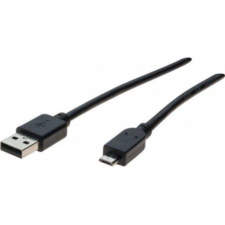 Dacomex 194003 câble USB 2 m USB 2.0 USB A Micro-USB B Noir