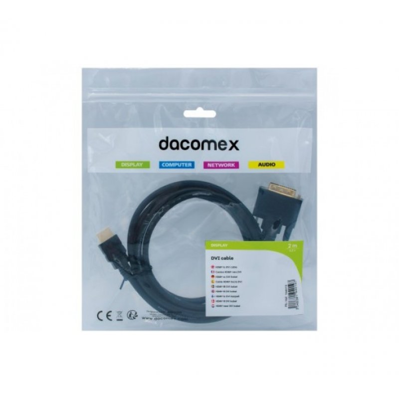 EXC 194019 video cable adapter 2 m HDMI Type A (Standard) DVI Black