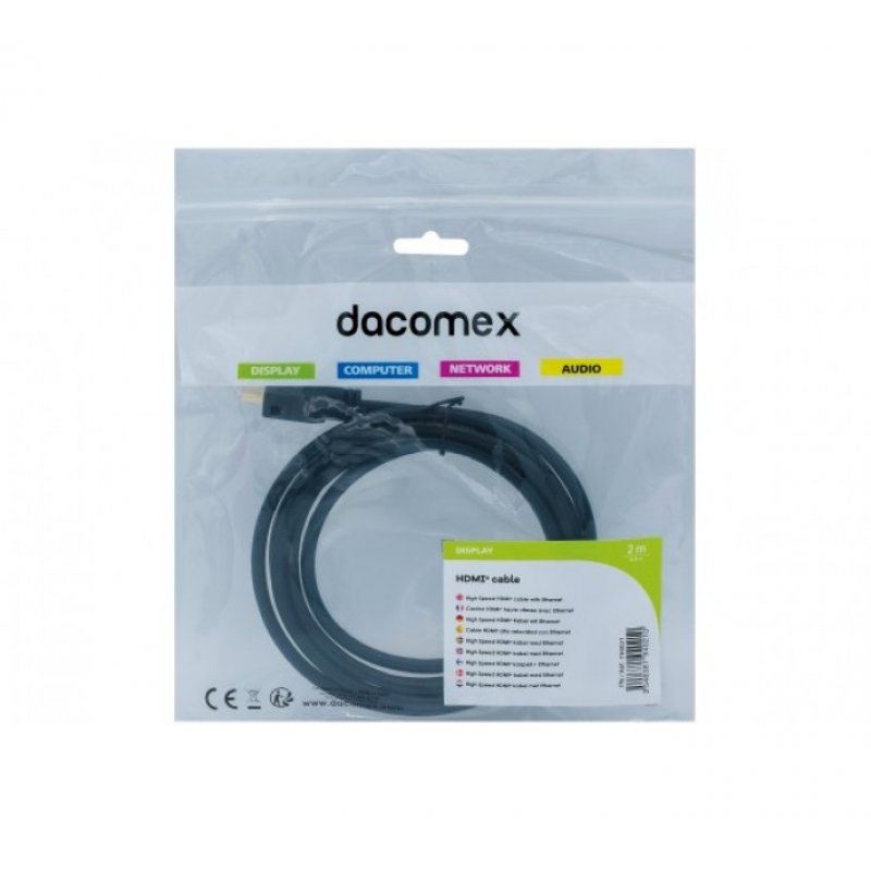 EXC 194021 câble HDMI 2 m HDMI Type A (Standard) Noir