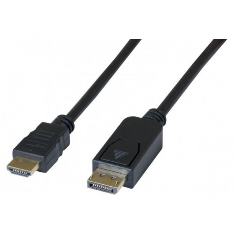 EXC 194025 video cable adapter 2 m DisplayPort HDMI Black