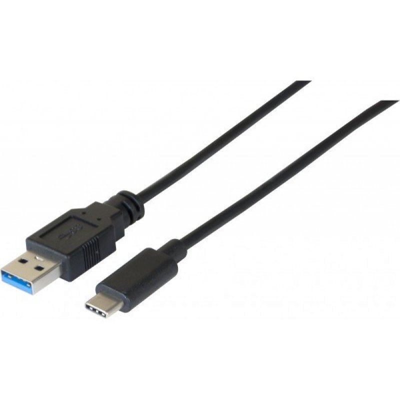 DACOMEX USB 3.2 Type A to Type C cable black - 1 m