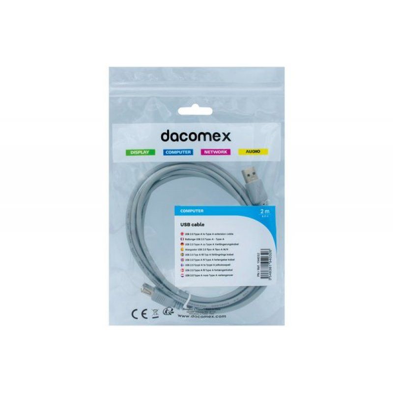 Dacomex 194032 câble USB 2 m USB 2.0 USB A Noir