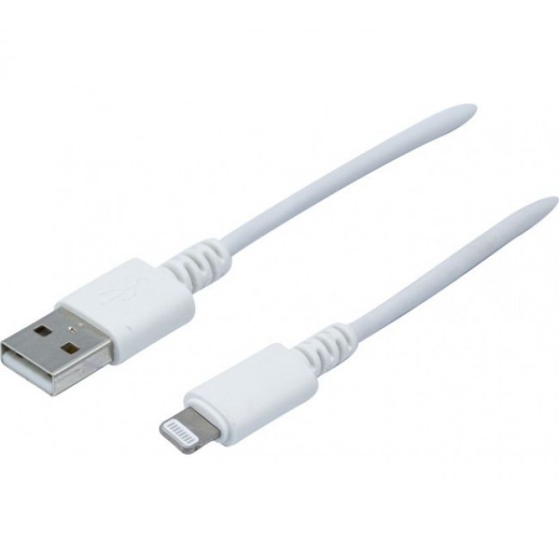 Dacomex 194041 mobile phone cable White 1 m USB A Lightning