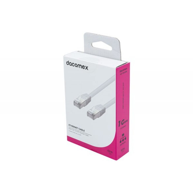 Dacomex DAC-199006 networking cable White 0.5 m Cat6 F/UTP (FTP)