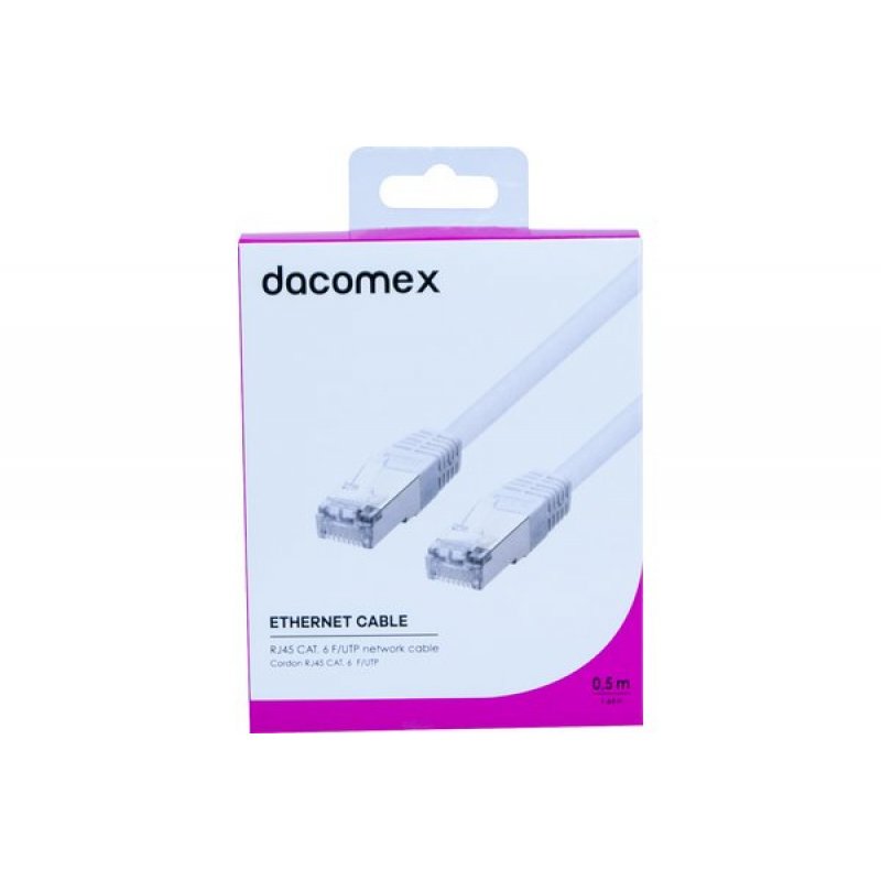 Dacomex DAC-199006 networking cable White 0.5 m Cat6 F/UTP (FTP)
