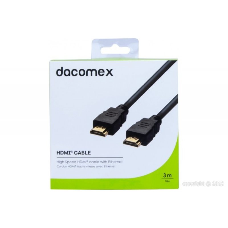 DACOMEX High Speed HDMI cable with Ethernet - 3 m