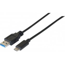 Dacomex 199050 USB cable 1 m USB 3.2 Gen 1 (3.1 Gen 1) USB A USB C Black