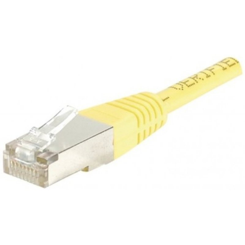 Cat5e RJ45 Patch cable F/UTP yellow - 0,7 m