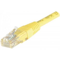 Cat6 RJ45 Patch cable U/UTP yellow - 5 m