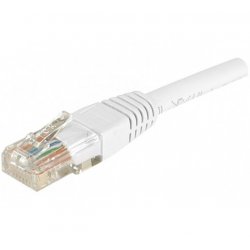 Cat6 RJ45 Patch cable U/UTP white - 1 m