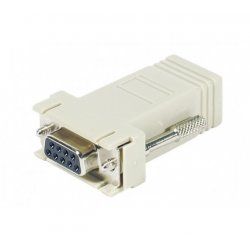Hypertec 250410-HY cable gender changer DB-9 RJ-45 White