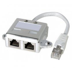 Modular y wiring shielded adapter