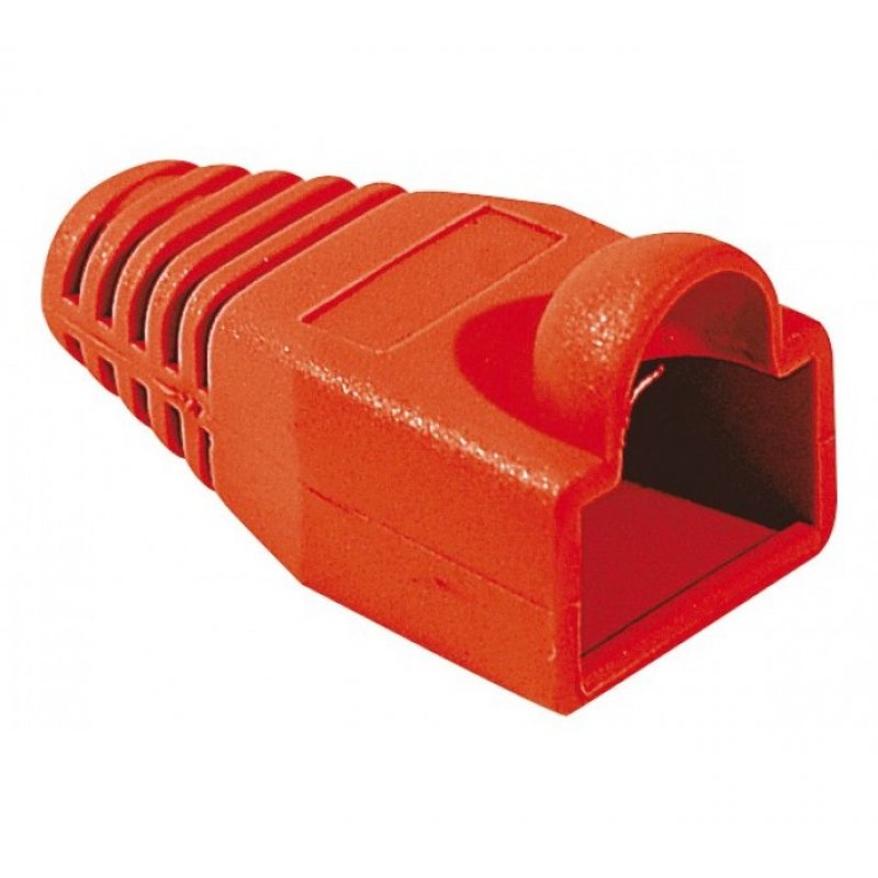 Sleeves for RJ45 Plug 5,5 mm - Bag of 10 Red