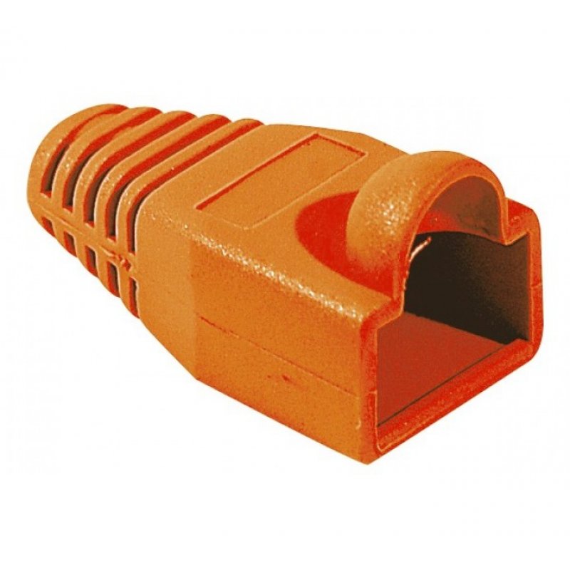 Sleeves for RJ45 Plugs 5,5 mm - Bag of 10 Orange