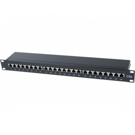 Patch Panel Cat 5e STP 1U Equipped- 24 ports