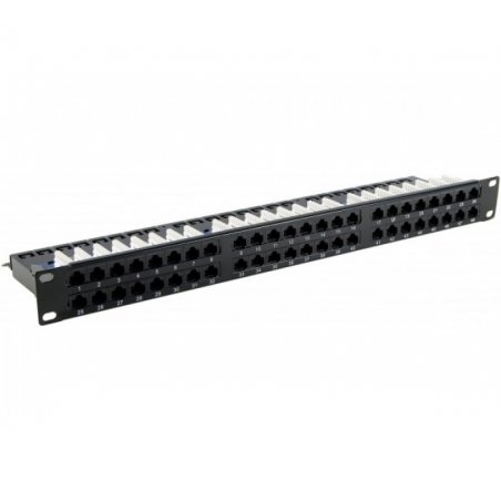 Patch Panel Cat 6 UTP 1U Equipped- 48 ports