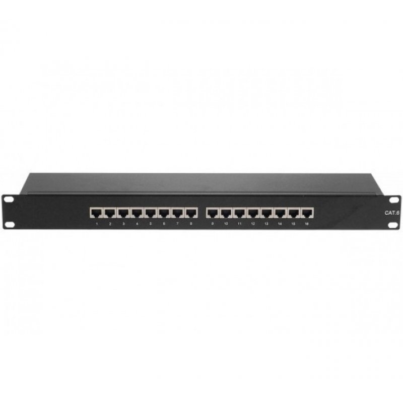 Patch Panel Cat 6 STP 1U Equipped- 16 ports