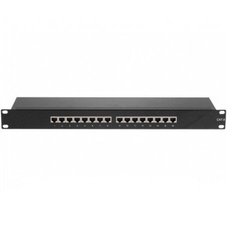 Patch Panel Cat 6 STP 1U Equipped- 16 ports