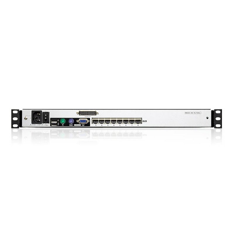 8-Port 19" LCD CAT5e/6 KVM Switch (Dual Rail)