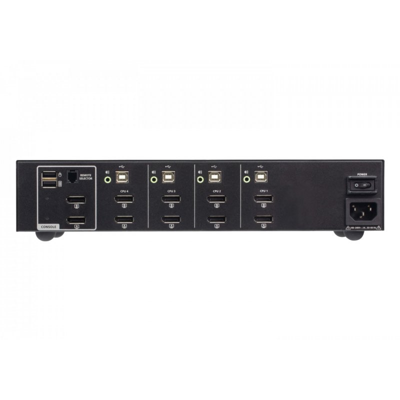 ATEN 4-Port USB DisplayPort Dual Display Secure KVM Switch (PSD PP v4.0 Compliant)