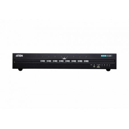 8-Port USB Dual Screen DisplayPort Military Securiy KVM