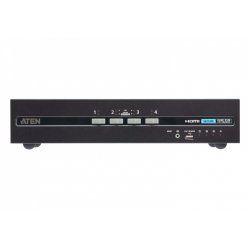 ATEN Commutateur KVM sécurisé HDMI à 4 ports USB et double affichage avec CAC (conforme à PSD PP v4.0)