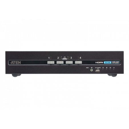 4-Port USB 4K HDMI Dual Display Secure KVM Switch PSDPP4