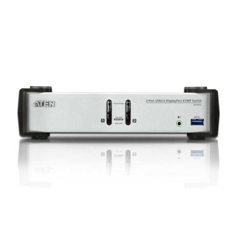 Aten CS1912 switch kvm displayport 1,1/USB 3.0/SPK -2 ports