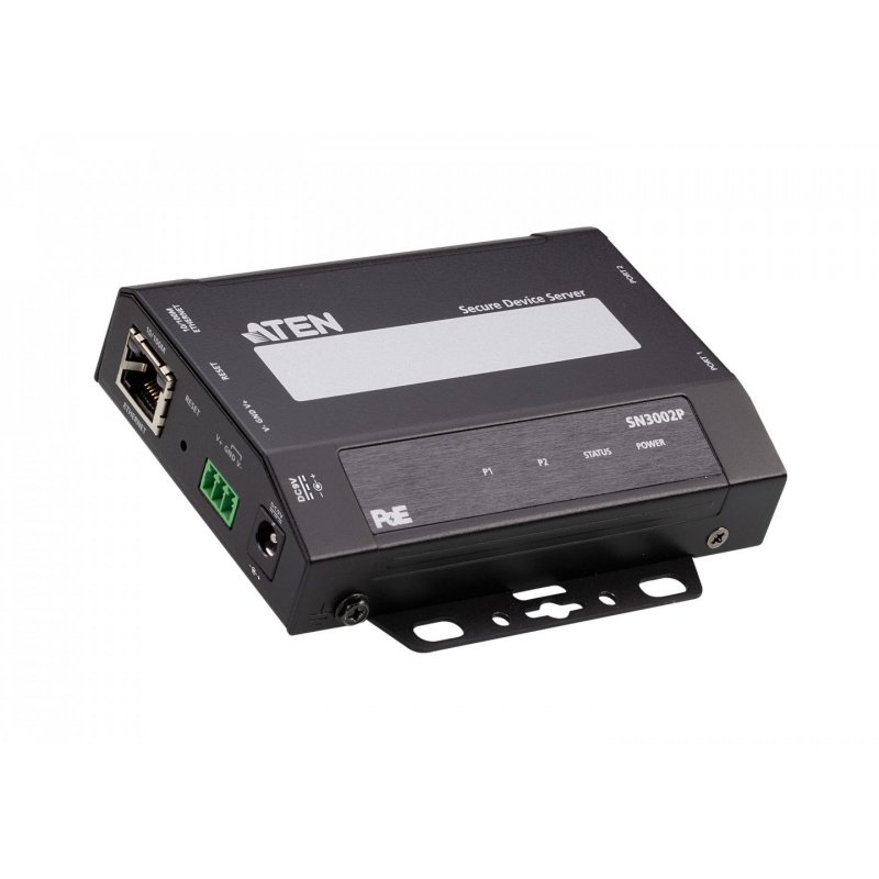 ATEN Serveur de périphériques sécurisés RS-232 à 2 port avec PoE