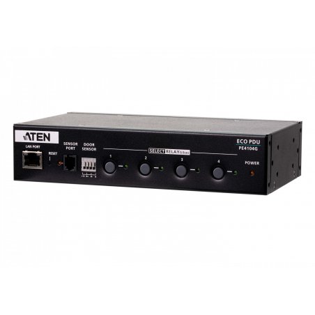 4-Outlet 1U Half-rack eco PDU, Switched by Outlet