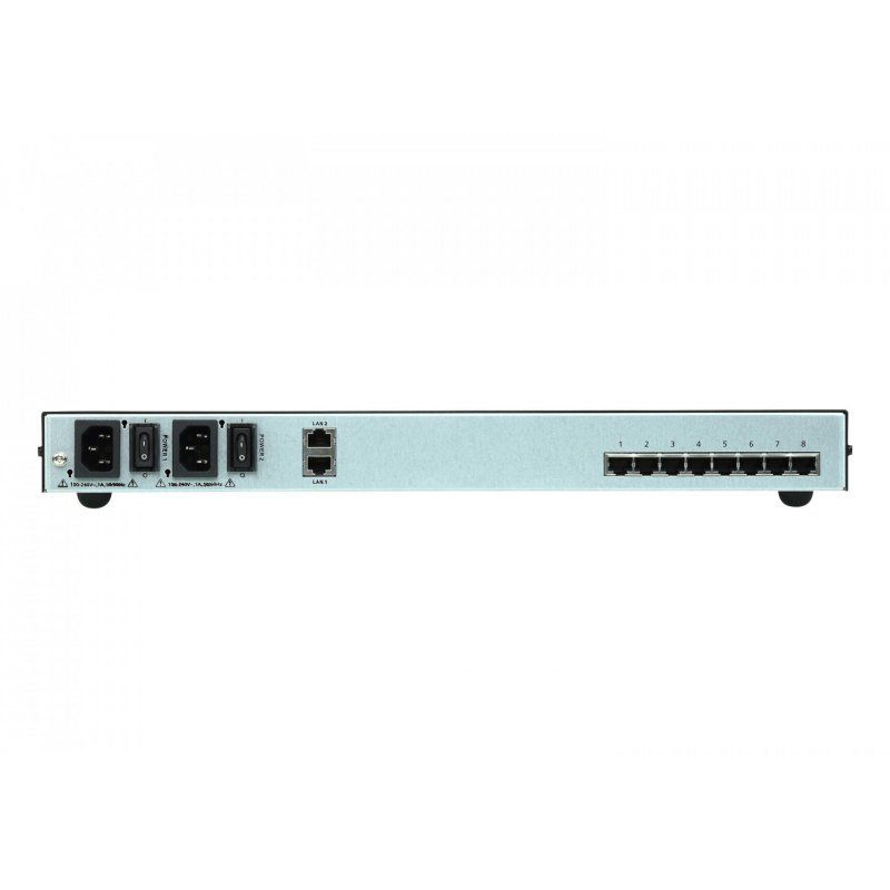 8-Port Serial Console Server with Dual Power/LAN