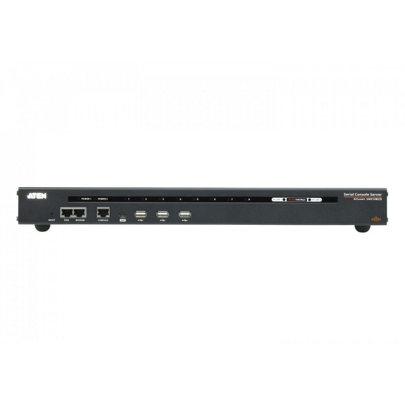 8-Port Serial Console Server with Dual Power/LAN